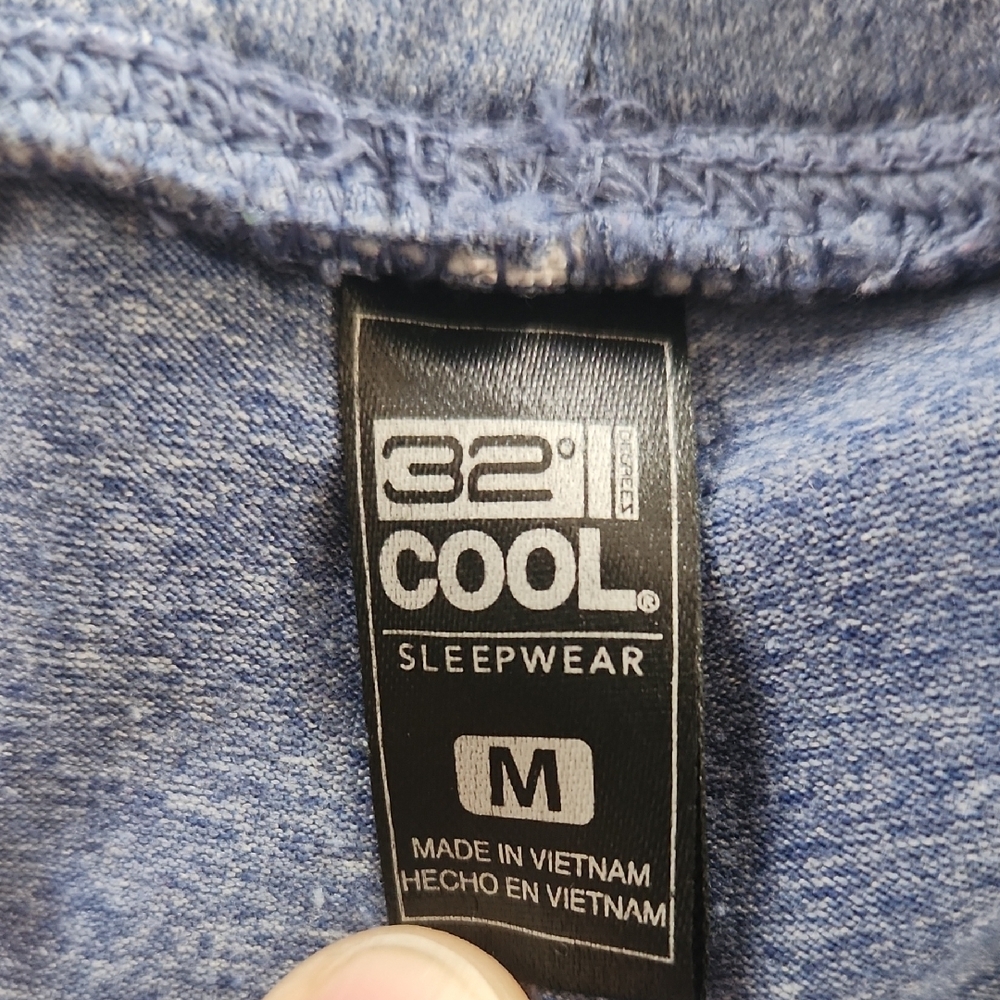 32 Degrees Cool Blue Sleepwear Medium - Picture 3 of 17